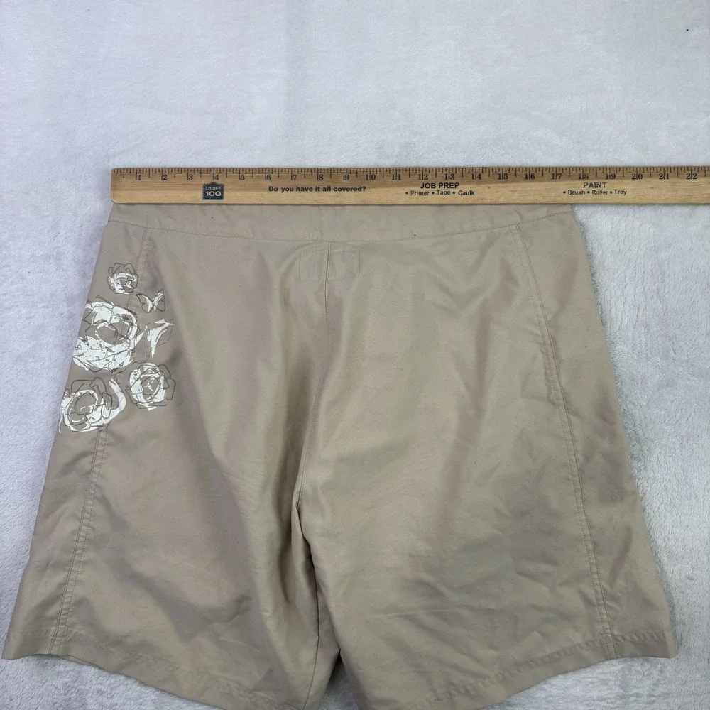 Salomon Beige Waterproof Swim Trunks Board Shorts Men's 12